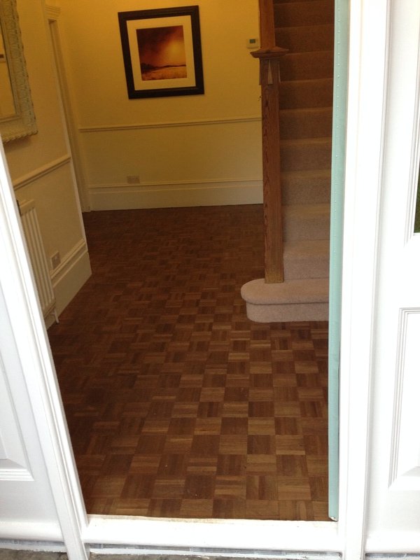 Hallway in Caversham, Berkshire before tiling